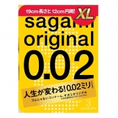 Презервативы увеличенного размера Sagami Original 0.02 XL-size - 3 шт. - Sagami - купить с доставкой в Кемерово