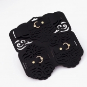 Фигурный набор для БДСМ-игр с узорами и золотистой фурнитурой - Crazy Handmade - купить с доставкой в Кемерово