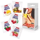 Набор из 5 саше съедобных смазок Tutti-Frutti - Биоритм - купить с доставкой в Кемерово