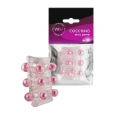 Прозрачная сквозная насадка на пенис с цветными шариками - Erowoman-Eroman - в Кемерово купить с доставкой