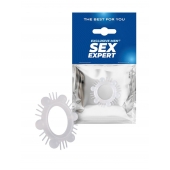 Эластичное эрекционное кольцо с шипиками и шариками - Sex Expert - в Кемерово купить с доставкой