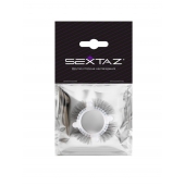 Эластичное кольцо с «ресничками» и 4 шариками - Sextaz - в Кемерово купить с доставкой