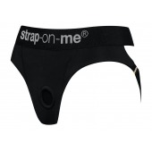 Черные трусики для насадок Heroine Lingerie Harness - size XL - Strap-on-me - купить с доставкой в Кемерово