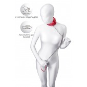 Красный ошейник с подкладкой из меха - ToyFa - купить с доставкой в Кемерово