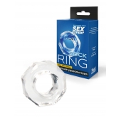 Прозрачное эрекционное кольцо в форме гайки - Sex Expert - в Кемерово купить с доставкой