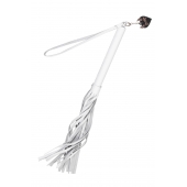 Белая кожаная плеть - 50 см. - Pecado - купить с доставкой в Кемерово