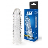Прозрачная закрытая насадка на пенис - 17 см. - Sex Expert - в Кемерово купить с доставкой