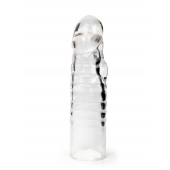 Прозрачная закрытая насадка на член - 15 см. - Sex Expert - в Кемерово купить с доставкой