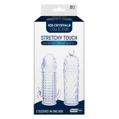 Набор из 2 прозрачных насадок на член Seductive Tickler Sleeves Set - NMC - в Кемерово купить с доставкой