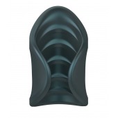 Серый сквозной мастурбатор с вибрацией Manwan Starter - Manwan - в Кемерово купить с доставкой