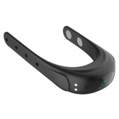 Черное эрекционное виброкольцо на ремешках - Boys of Toys - в Кемерово купить с доставкой