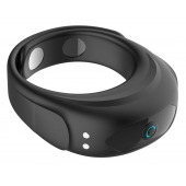 Черное эрекционное виброкольцо на ремешках - Boys of Toys - в Кемерово купить с доставкой