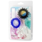 Набор из 3 эрекционных колец разного цвета и рельефа - Boys of Toys - в Кемерово купить с доставкой