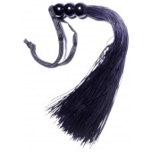 Черная силиконовая плетка - 25,4 см. - Boys of Toys - купить с доставкой в Кемерово