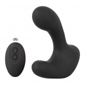 Черная анальная вибропробка с функцией расширения RC Butt Plug with 3 functions - Orion - в Кемерово купить с доставкой