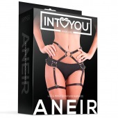 Черные стрепы на бёдра Aneir - Intoyou - купить с доставкой в Кемерово