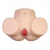 Телесный мастурбатор с 2 любовными отверстиями Olivia - Baile - в Кемерово купить с доставкой