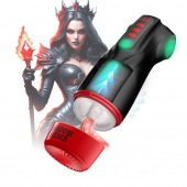 Интерактивный мастурбатор Raven с вакуумом, вибрацией и подсветкой - Shots Media BV - в Кемерово купить с доставкой