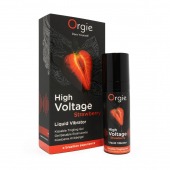 Жидкий вибратор Orgie High Voltage Strawberry - 15 мл. - ORGIE - купить с доставкой в Кемерово