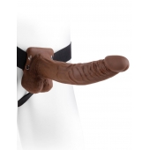 Полый мужской фаллопротез Hollow Strap-On with Balls - 24 см. - Pipedream - купить с доставкой в Кемерово