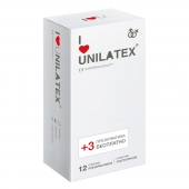 Ультратонкие презервативы Unilatex Ultra Thin - 12 шт. + 3 шт. в подарок - Unilatex - купить с доставкой в Кемерово