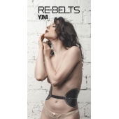 Пояс с клёпками Yona Black - Rebelts - купить с доставкой в Кемерово