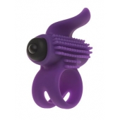 Эрекционное кольцо с подхватом мошонки и стимуляцией клитора Bullet Lastic Ring - Adrien Lastic - в Кемерово купить с доставкой