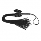 Чёрная плётка Lilly Whip Bijoux - Bijoux Indiscrets - купить с доставкой в Кемерово