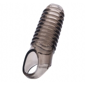 Дымчатая насадка с рёбрышками и подхватом мошонки ToyFa XLover - 12,5 см. - ToyFa - в Кемерово купить с доставкой