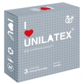 Презервативы с точками Unilatex Dotted - 3 шт. - Unilatex - купить с доставкой в Кемерово