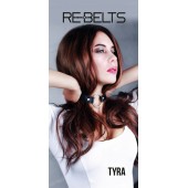 Чёрный кожаный чокер-кляп Tyra Black - Rebelts - купить с доставкой в Кемерово