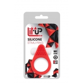 Красное эрекционное кольцо LIT-UP SILICONE STIMU RING 1 RED - Dream Toys - в Кемерово купить с доставкой