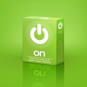 Цветные ароматизированные презервативы ON) Fruit   Color - 3 шт. - ON) - купить с доставкой в Кемерово