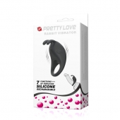 Чёрное эрекционное кольцо с вибрацией Rabbit Vibrator - Baile - в Кемерово купить с доставкой