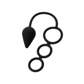 Тройное эрекционное кольцо с анальным хвостом Drop M-size - Erotist Adult Toys - в Кемерово купить с доставкой