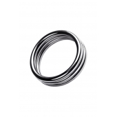 Металлическое эрекционное кольцо с рёбрышками размера L - ToyFa - в Кемерово купить с доставкой