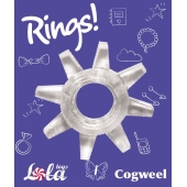 Прозрачное эрекционное кольцо Rings Cogweel - Lola Games - в Кемерово купить с доставкой