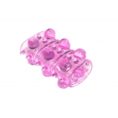 Розовая насадка на пенис Rings Armour - Lola Games - в Кемерово купить с доставкой