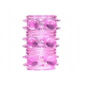 Розовая насадка на пенис Rings Armour - Lola Games - в Кемерово купить с доставкой