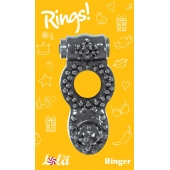 Чёрное эрекционное кольцо Rings Ringer - Lola Games - в Кемерово купить с доставкой