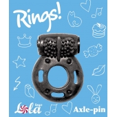 Черное эрекционное кольцо с вибрацией Rings Axle-pin - Lola Games - в Кемерово купить с доставкой