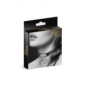 Черный чокер с двумя кольцами - Bijoux Pour Toi - купить с доставкой в Кемерово