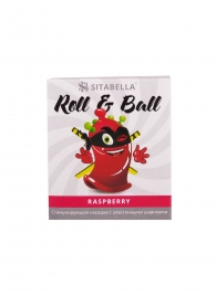 Стимулирующий презерватив-насадка Roll   Ball Raspberry - Sitabella - купить с доставкой в Кемерово