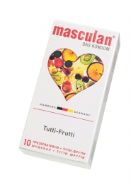 Жёлтые презервативы Masculan Ultra Tutti-Frutti с фруктовым ароматом - 10 шт. - Masculan - купить с доставкой в Кемерово