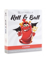 Стимулирующий презерватив-насадка Roll   Ball Cherry - Sitabella - купить с доставкой в Кемерово