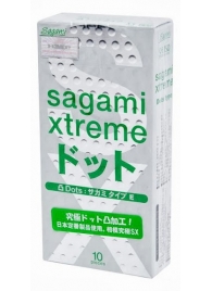 Презервативы Sagami Xtreme Type-E с точками - 10 шт. - Sagami - купить с доставкой в Кемерово