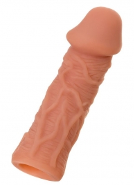 Телесная реалистичная насадка KOKOS Extreme Sleeve 05 с дополнительной стимуляцией - 12,7 см. - KOKOS - в Кемерово купить с доставкой