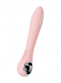 Розовый силиконовый вибратор с электростимуляцией GALVANI VIBE - 21 см. - ToyFa - купить с доставкой в Кемерово