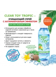 Очищающий спрей для игрушек CLEAR TOY Tropic - 100 мл. - Биоритм - купить с доставкой в Кемерово