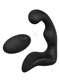 Черный вибромассажер простаты REMOTE BOOTY PLEASER - Dream Toys - в Кемерово купить с доставкой